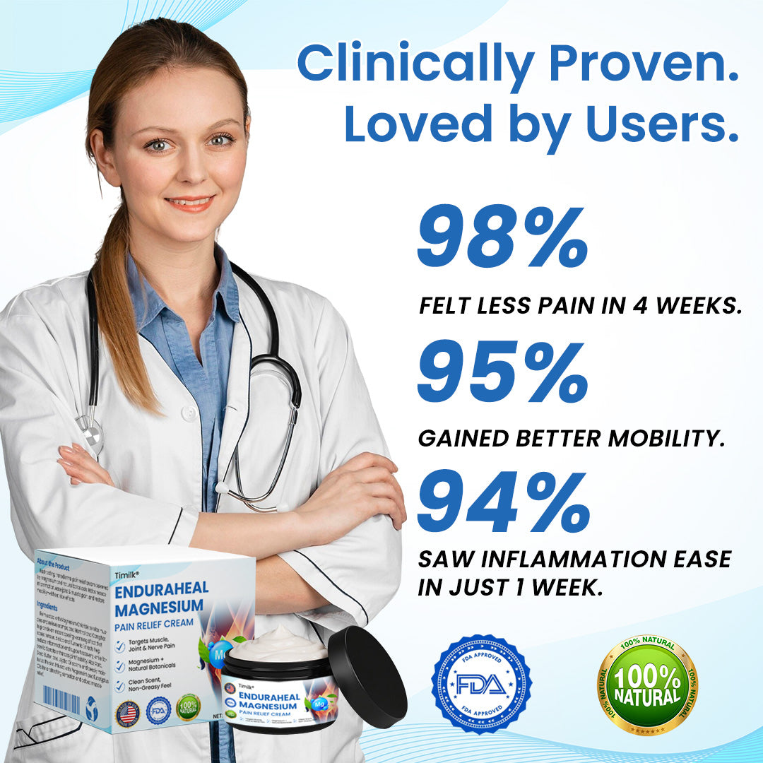 EnduraHeal Magnesium Pain Relief Cream (Treats Arthritis, Neuropathy, Rheumatism, Sports Injuries & More)
