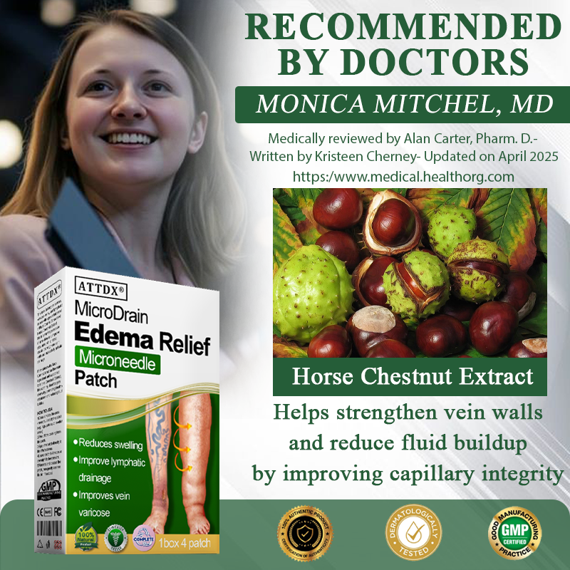 MicroDrain Edema Relief Microneedle Patch